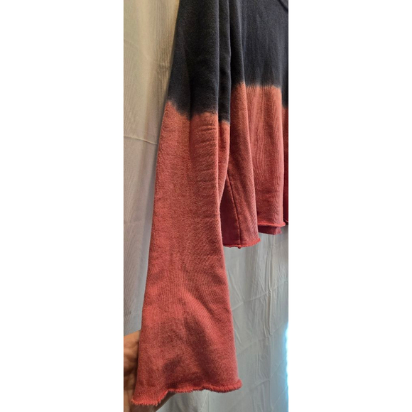 Sol Angeles Anthropologie Ombre Sweatshirt Raw Edge - Picture 3 of 8